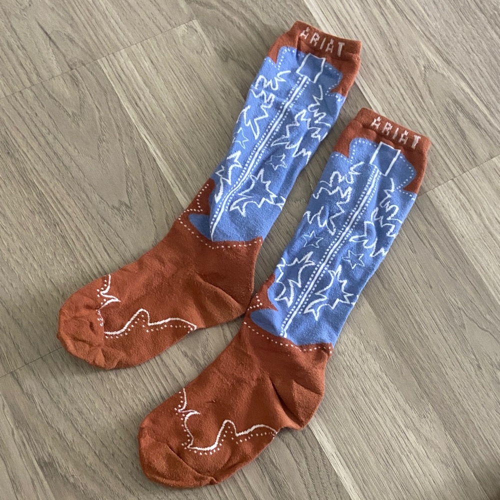 Knee High Western Cowboy Boot Socks